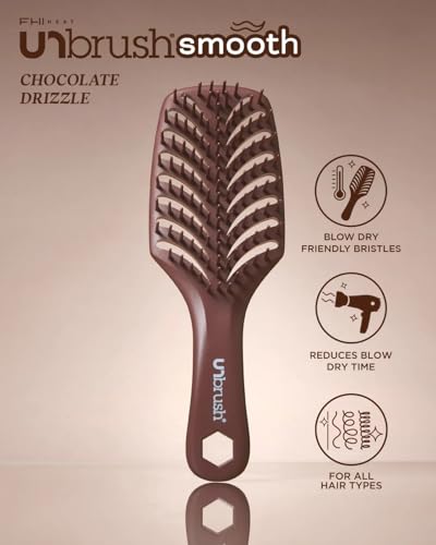 Image of FHI Heat UNbrush Smooth Collection Heat Resistant Detangling Smoothing Brush for Pain-Free Brushing on All Hair Types