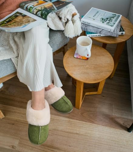 KuaiLu Womens Fluff Dual Memory Foam Slippers Ladies Cozy Arch Support Warm Scuff Slippers Slip on Comfy Winter House Shoes with Non-Slip Indoor Outdoor Hard Sole 6