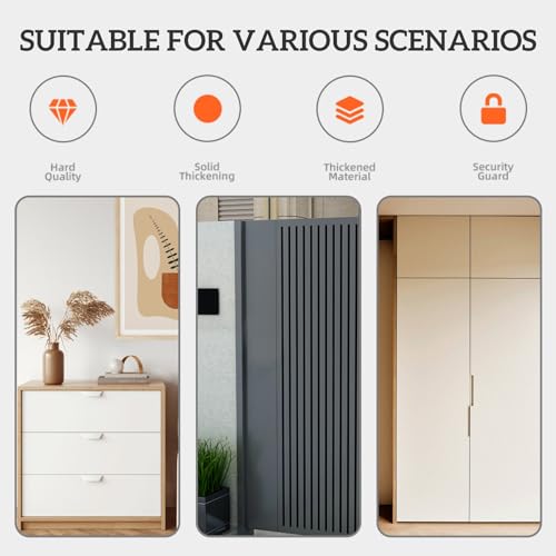 Image of Eagles Keyed Hasp Locks, 3 Inch, Silver, 2PCS Knob Locking Hasp Cabinets Hasp Locks Stainless Steel Hasp Lock Catch Latch Safety Lock Door Lock with Keys for Mailbox Drawer Closet