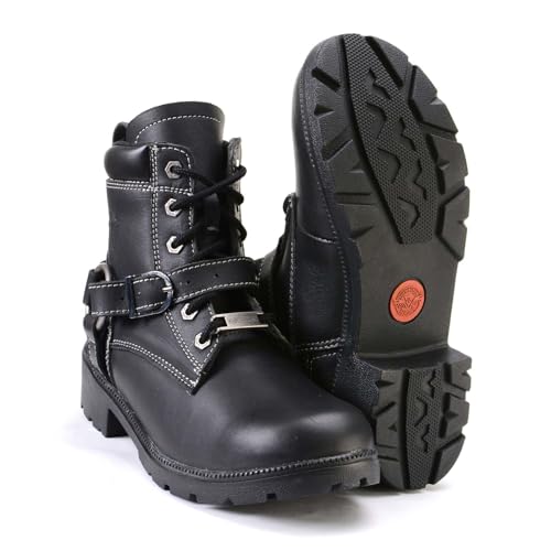 Image of Milwaukee Leather Women's Premium Leather Motorcycle Harness Boots Collection MBL - 9.5