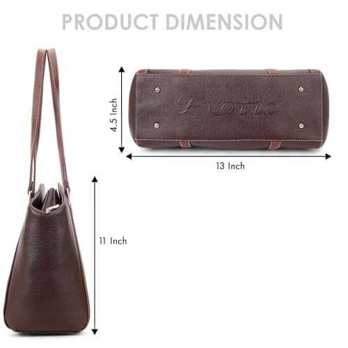 Image of EXOTIC Shoulder Handbag for Women, Classic Fashion Design with Contrast Stitching