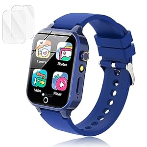 Smart Watch for Kids, Kids Smart Watch Boys Toys with 26 Puzzle Games, Touch Screen, HD Camera, Alarm Clock, Toys for Boys Ages 4-12 Years Old.Birthday Gift for Boys Girls (Blue)