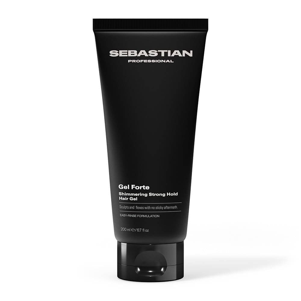 Sebastian Gel professionale Forte Shimmering Strong Hold Hair Gel - Gel per capelli non appiccicoso per definire i capelli (200 ml)