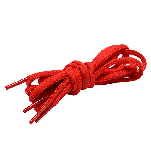 Shoelaces Oval Half Round 1/4 Shoes Lace (2 Pair)- for Sneakers and Casual shoes Shoelaces Replacements (36 inches (91 cm), Red) Shoelaces Oval Half Round 1/4" Shoes Lace (2 Pair)- for Sneakers and Casual shoes Shoelaces Replacements (36" inches (91 cm), Red)