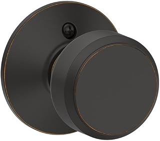 Schlage F170 BWE 716 Bowery Dummy Trim Knob, Aged Bronze