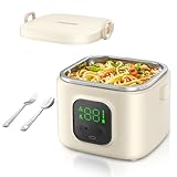 MODURE Cordless Electric Lunch Box for Adults & Kids - 14000mAh Battery Powered, Self Heating Food Warmer with Type-C Rechargeable, 27oz/800ml Portable Heated Lunch Box for Office, School, Camping