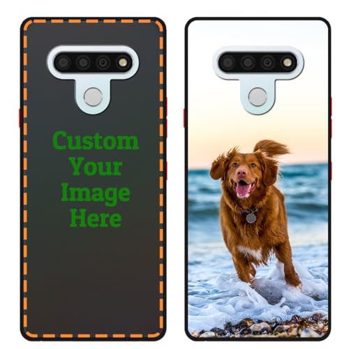 Klsify Custom Personalized Photo Case for LG Stylo 6/LG K71 Customized Your Image Text Picture Logo Name Design Shockproof Protective Black 3D Matte Hard Phone Cover Shell