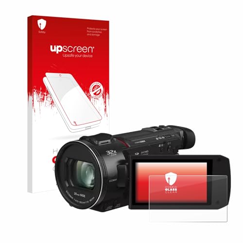 upscreen Screen Protector Film Compatible with Panasonic HC-VXF11-9H Glass Protection, Extreme Scratch Resistant