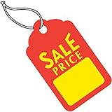 Aviditi G26006 Sale Price Tags Pre-Strung, 1 11/16