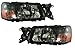 TRQ Headlight Assembly Set SU2502115 SU2503115 Compatible with 2005 Subaru Forester