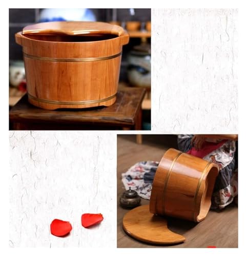 Cuenca de madera para pies spa en casa miniatura 4