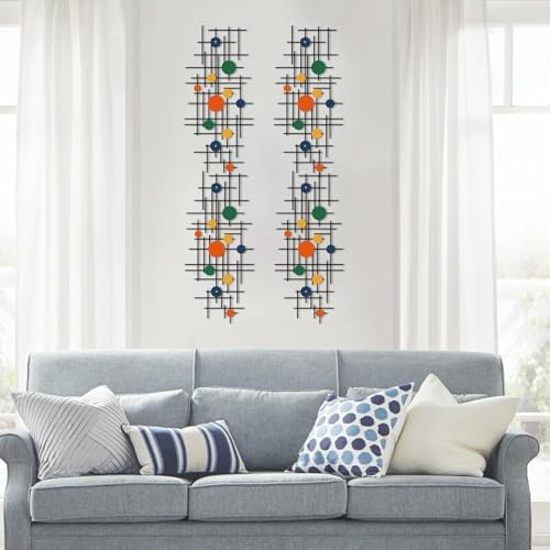 Image showcasing Amazon.com: ruelen Set of 2 Minimalist Geometric Wall Decor - Modern ...