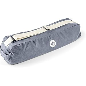 Lotuscrafts Pune Yoga Bag – Fair Trade and Organic Cotton – Lots of Space for Yoga Mats and Equipment