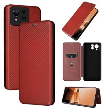 Estojo de proteção contra quedas Compatível com capa Asus Zenfone 11 Ultra, texturas finas de fibra de carbono + capa híbrida para PC Proteção total capa flip à prova de choque compatível com Asus Zen
