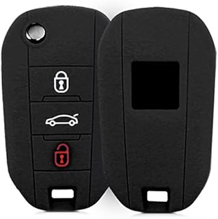 kwmobile Pokrowiec na klucze kompatybilny z Peugeot Citroen - czarny