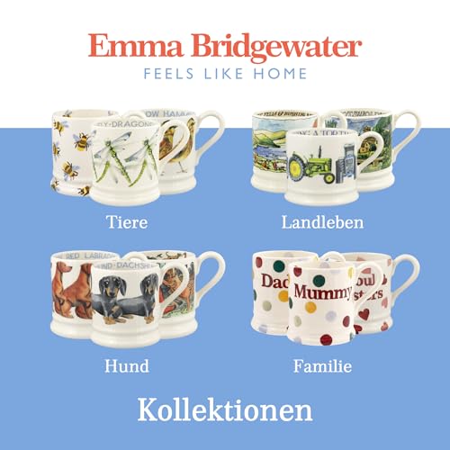 Emma Bridgewater Large Mug 1/2 Pint, Ceramic Coffee Mug Large - Stoneware Mug, Cappuccino, Latte, Coffee, Tea Cup - Beautiful Mugs, Birthday Gift - Coffee Mug Rise & Shine