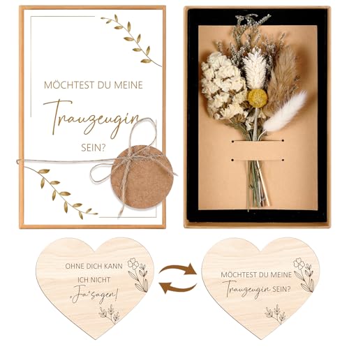 Hestya Trauzeugin Fragen Geschenk Set Möchtest Du Meine Trauzeugin Sein Karte Maid of Honor Proposal Box Brautjungfer Fragen Brautjungfer Geschenk (Gold Stil)