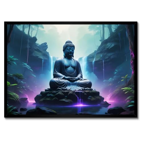 Poster Bouddha méditation créez un salon zen avec cadre