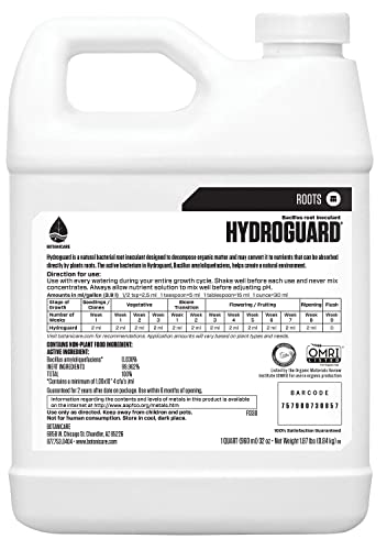 Botanicare Hydroguard Bacillus Root Inoculant, Quart & General Hydroponics Calimagic 1-0-0 & Magnesium, Secondary Nutrient Deficiencies Helps Prevent Blossom End Rot & Tip Burn, Clean, Soluble,1-Quart #TOP3
