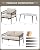 4-Piece Metal Patio Furniture Set with Thick Cushions and Coffee Table,All-weather Porch Sectional Sofa Set Style Modern,Metal Sun Villa Patio Furniture Set with High Back for Backyard,Deck
