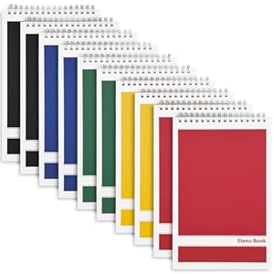 LABUK Steno Blöcke, 15,2 x 22,9 cm, 10 Stück