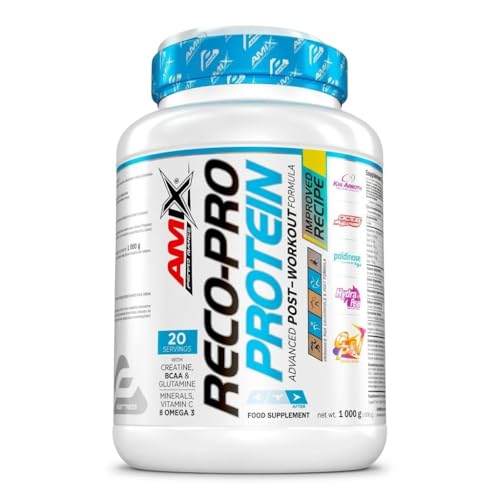 Amix - Recuperador Muscular - Reco Pro Advanced Protein Shake En Formato De 1000 G - Mejora La Regeneración Muscular - Contiene Proteína Hidrolizada E Isolada - Sabor A Frutas Del Bosque