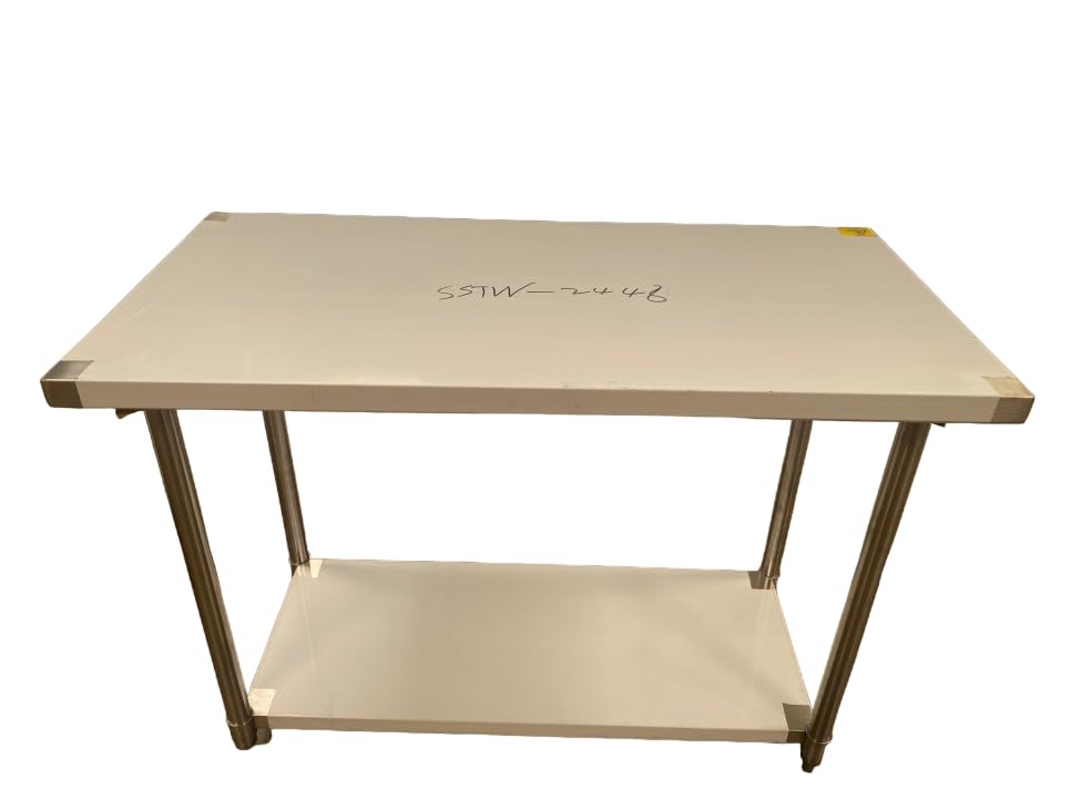 Commercial All Stainless Steel Table 48W x 24D x34H Inches Kitchen Equipment ETL NSF
