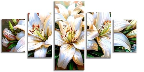 Kit Complet Broderie Diamant Blanc Mefooge | Activité Manuelle Adulte Grand Format 150x75cm