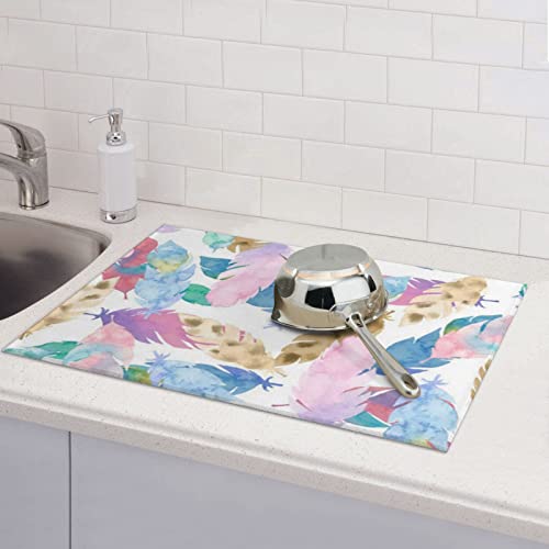 Tapis de séchage vaisselle en microfibre pour éviter l'eau - 8