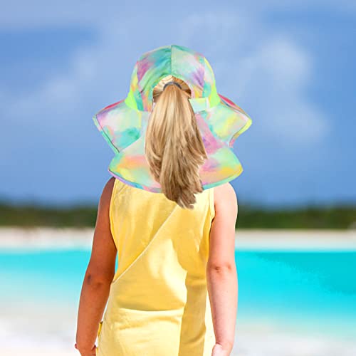 Kids Sun Hat UPF 50+ Sun Protection Summer Toddler Beach Hats Wide Brim Fishing Hat Neck Flap for Girl Boy Ages 2-103