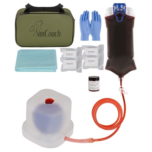 Image of SimCoach Wound Packing Trainer Kit, Stop the Bleeding Training Kit for Hemorrhage Control, Transparent Wound Dressing Trainer for Hemostasis Training, 0.35in