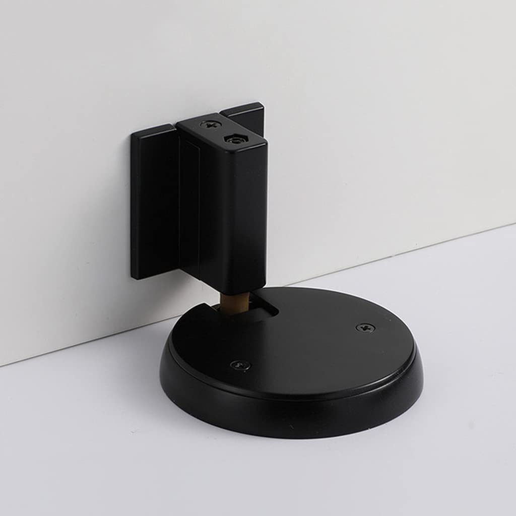Nvsfzgiyg Nero Self-Adhesive Door Stopper,Bumper Buffer, Non-Punch Stop Water-Proof Zinc Alloy Holders Nail-Free Mechanical Doorstop Furniture(Nero)