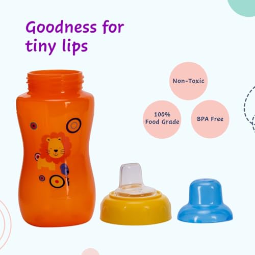 Image of Adore Spouty Silicon Soft Spout Sipper with Hood 270ml (Orange)