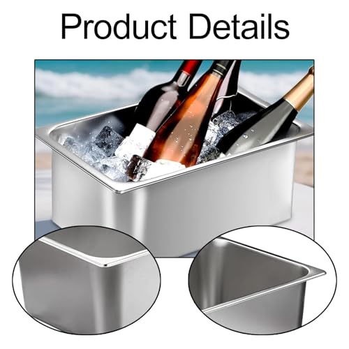 Refroidisseur de boissons en acier inoxydable brillant pour table chic