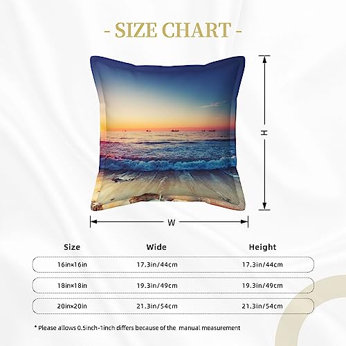 Housse de coussin en cuir déco bord de mer pour extérieur