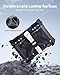 VEVOR Motorcycle Top Case 45L, Universal Aluminum Alloy Motorbike Tail Box with Leather Lining, 45L Waterproof Detachable Motorcycle Top Box with Lock & Back Cushion, Fit for 99% of Motorcycle Frames