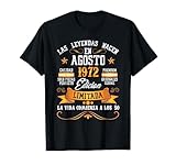 50 Años Cumpleaños Hombre Leyendas Agosto 1972