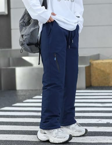 Boys Waterproof Padded Trousers Kids Outdoor Thicken Trousers Child Windproof Skiing Snow Pants4