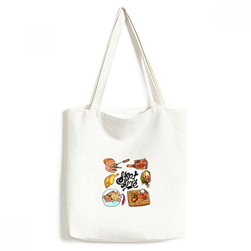 Sac steak barbecue lavable pour magasin viande 33 x 40cm durable