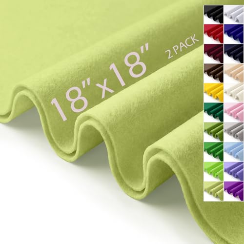 Olive Green Felt Fabric Sheets 18