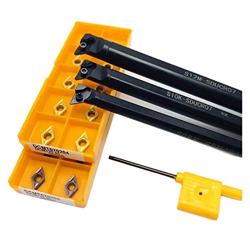 Portaherramientas CNC 95° con 10 piezas carburo S16Q-SDUCR07 miniatura 1