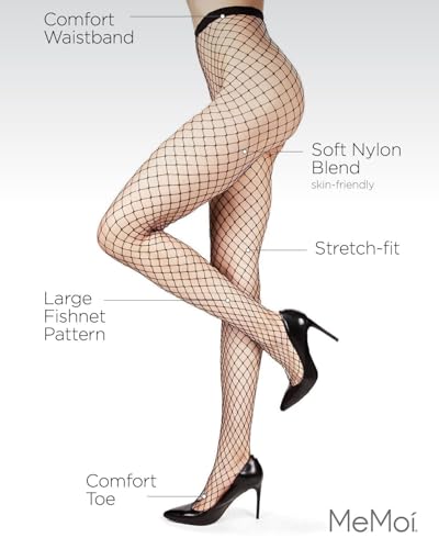 Image of MeMoi Maxi Fishnet Stretch-Fit Tights