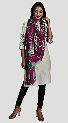 Image of Women's Pure Cotton Multi-Colored Traditional Authentic Tie Dye with Bandhej Bandhani Dupatta Chunni