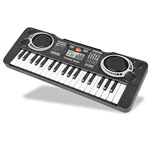 Dingji Life Children's Keyboard Piano, 37 Keys Electronic Music Piano Toy, Portable Digital Electric Piano Keyboard Musical Instruments Educational Learning Toys Gift for Kids Boys & Girls Age 3+