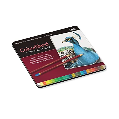 Spectrum Noir ColorBlend Pencils-24 pc ColourBlend Premium Blendable Artists Pencils, Naturals, Pack of 24, Beige
