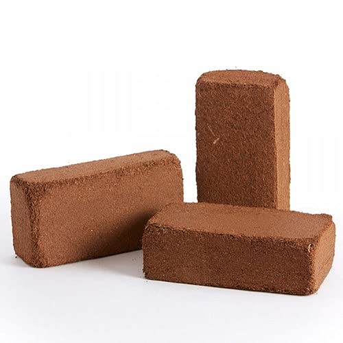 Cocopeat Block for Gardening 1 Kg-Compost for Terrace Gardening-Expands Upto 3 Litre Volume