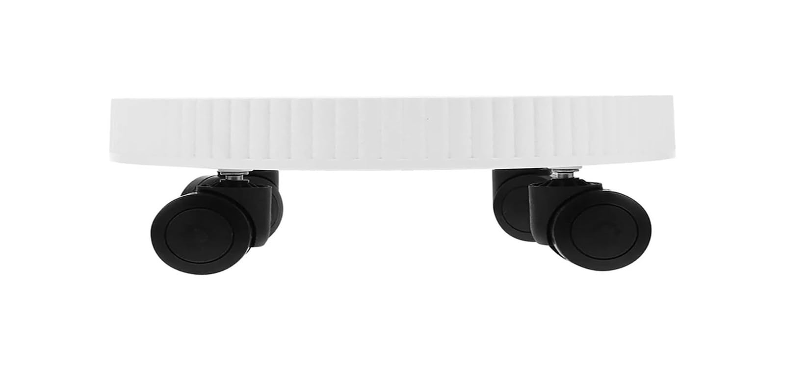 EAmrfvqt Flower pot rack wheel, Stand with Wheels Multicolor Garden er Tray Rolling Base(White)