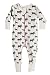 Parade Organics Signature Print '2 Way' Zipper Romper Grey Moose 12-18 Months