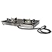Favorite-trade Propane Gas Range Stove Deluxe 2 Burner Tempered Glass Cooktop Auto Ignition