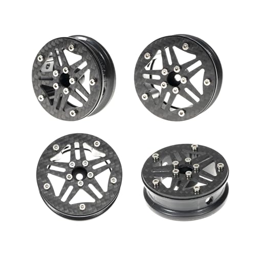 RampCrab roues 46mm carbone pour éviter le déjantage des pneus SCX24 et TRX4M en pente